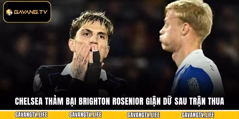 Chelsea Thảm Bại Brighton Rosenior Giận Dữ Sau Trận Thua
